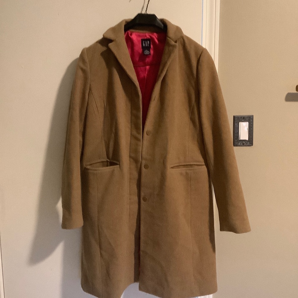 Gap camel wool cashmere coat